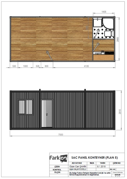 SAC PANEL KONTEYNER (PLAN 5)